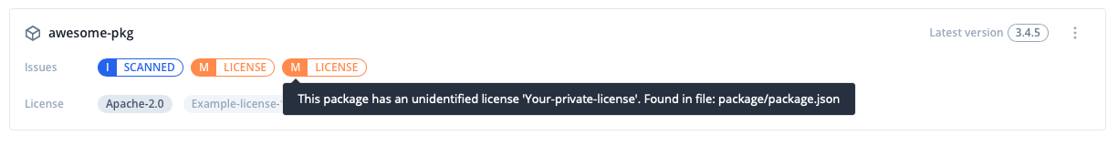 License-issue-origin-info